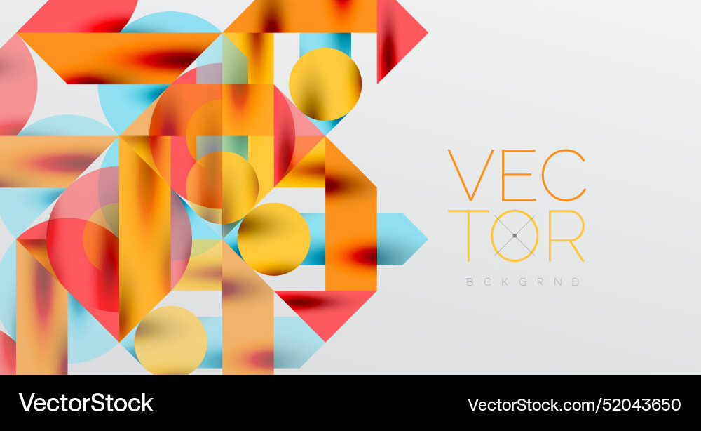 Circles and shadows colorful round elements Circles and shadows colorful round elements vector image