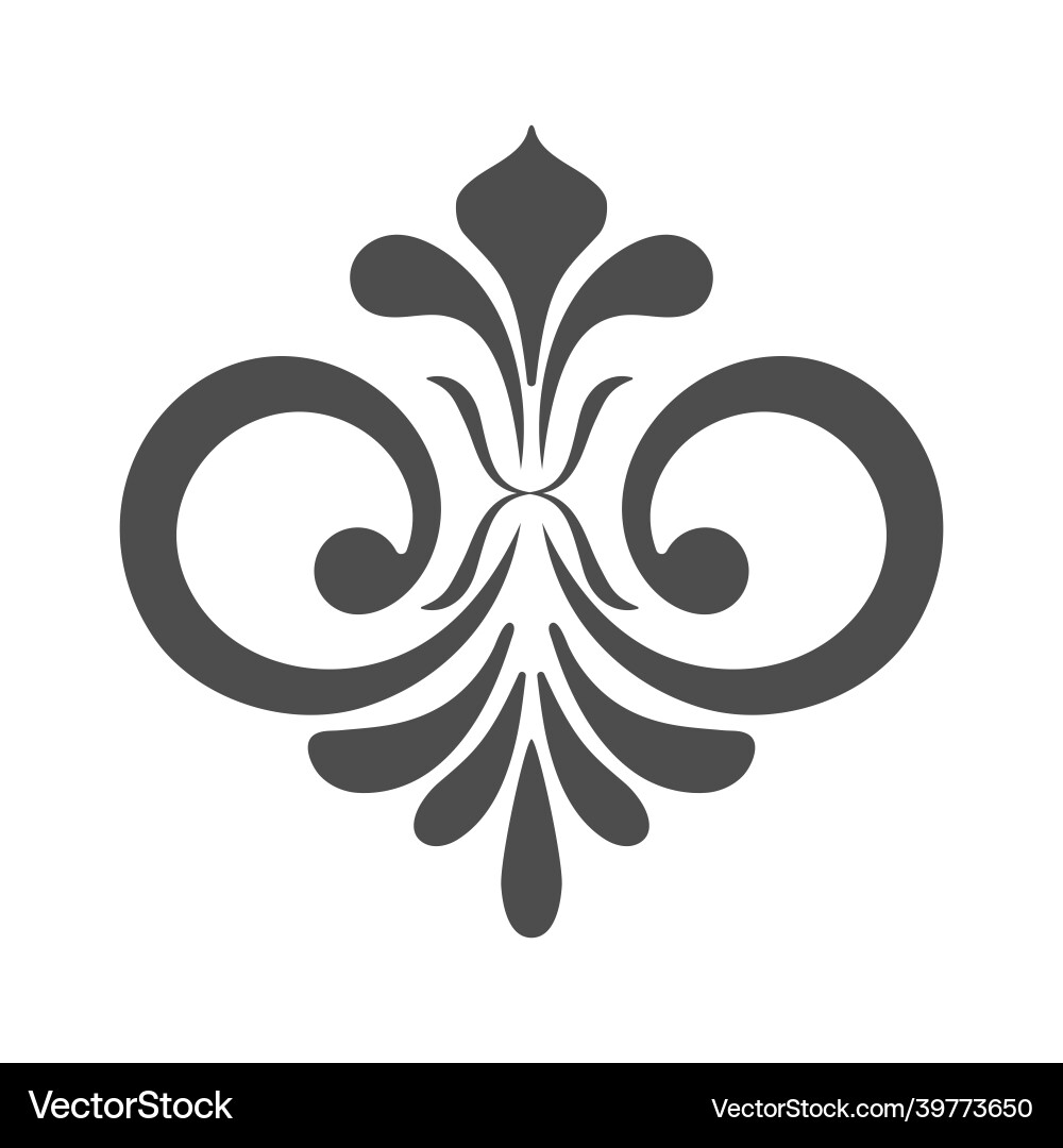 Decorative element template for decorating frames Vector Image