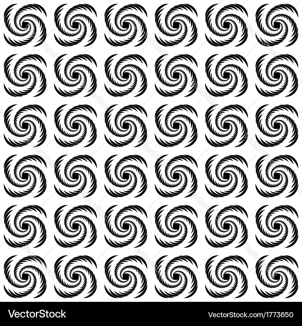 Design seamless uncolored wave pattern vector image