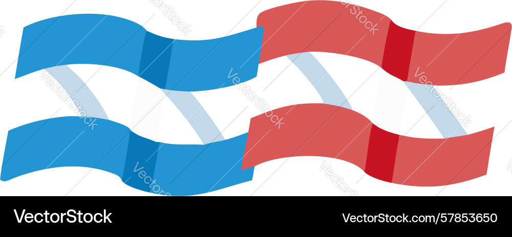 Dynamic wavy striped flag icon design generative Vector Image