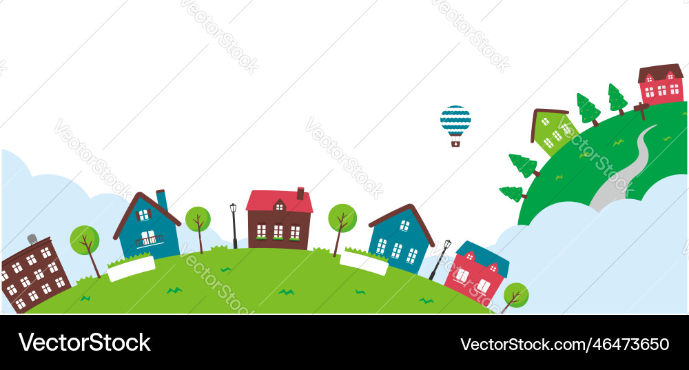 Fantasy planet web banner with space for design Fantasy planet web banner with space for design vector image