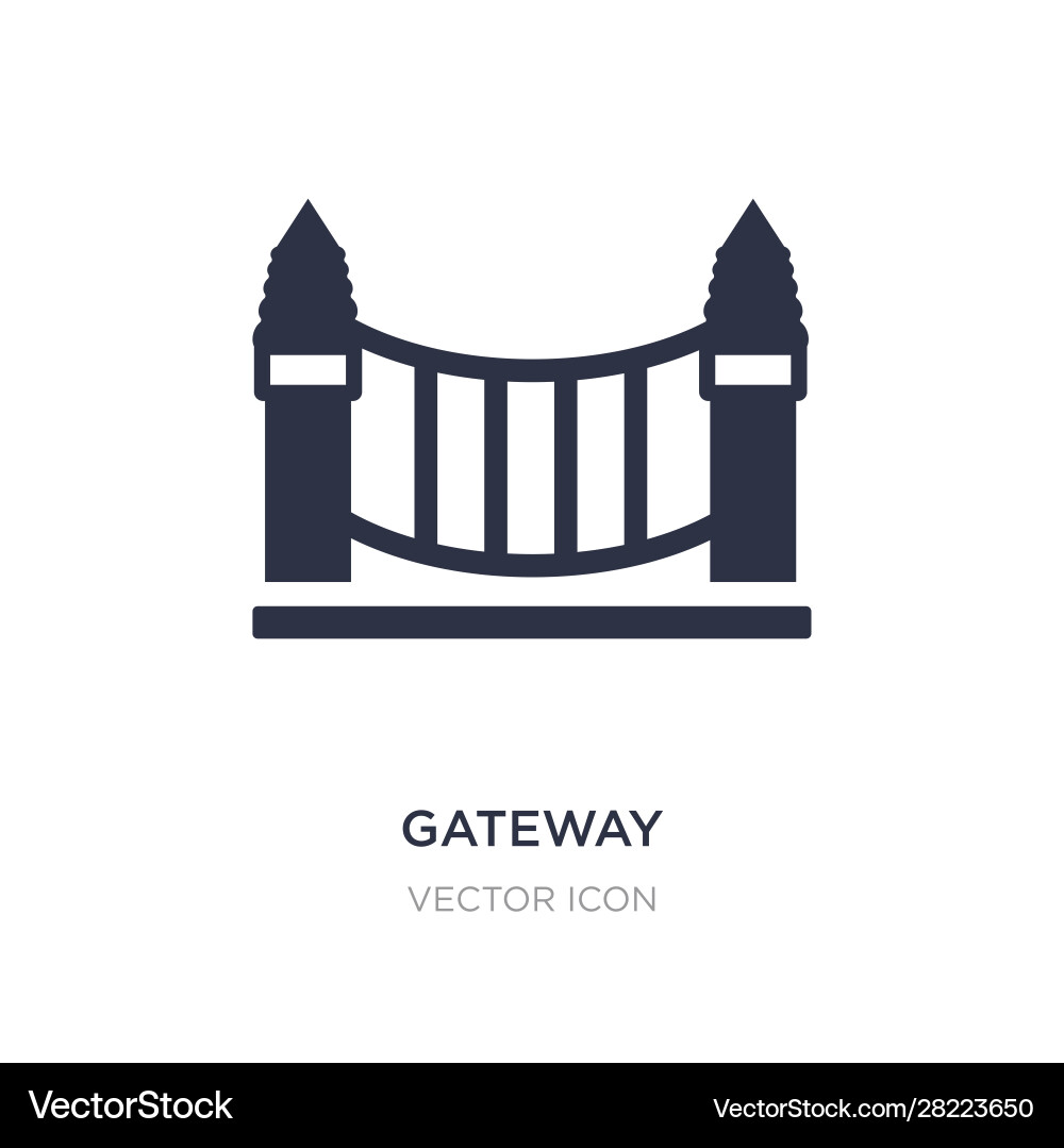 Gateway icon on white background simple element Vector Image