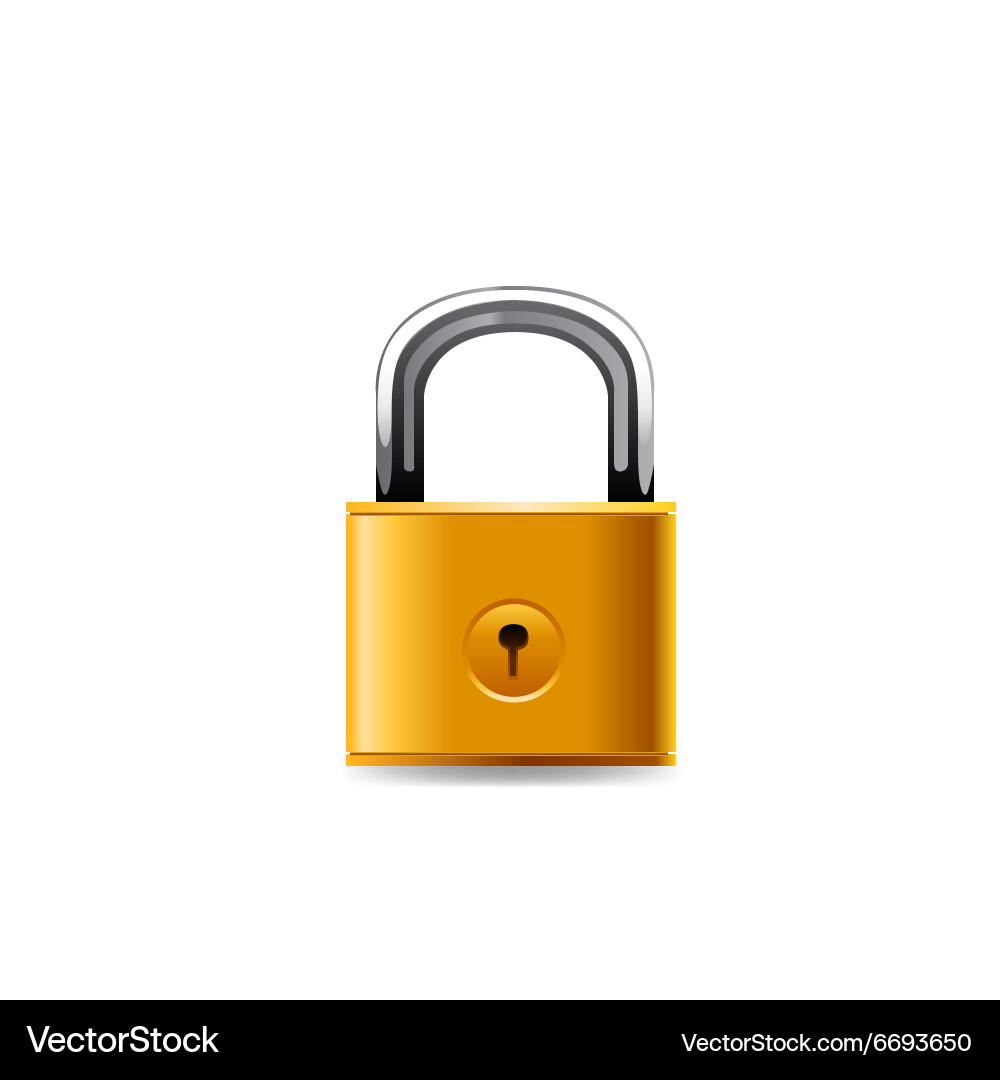 Lock Icon - Security Symbol Vector Image