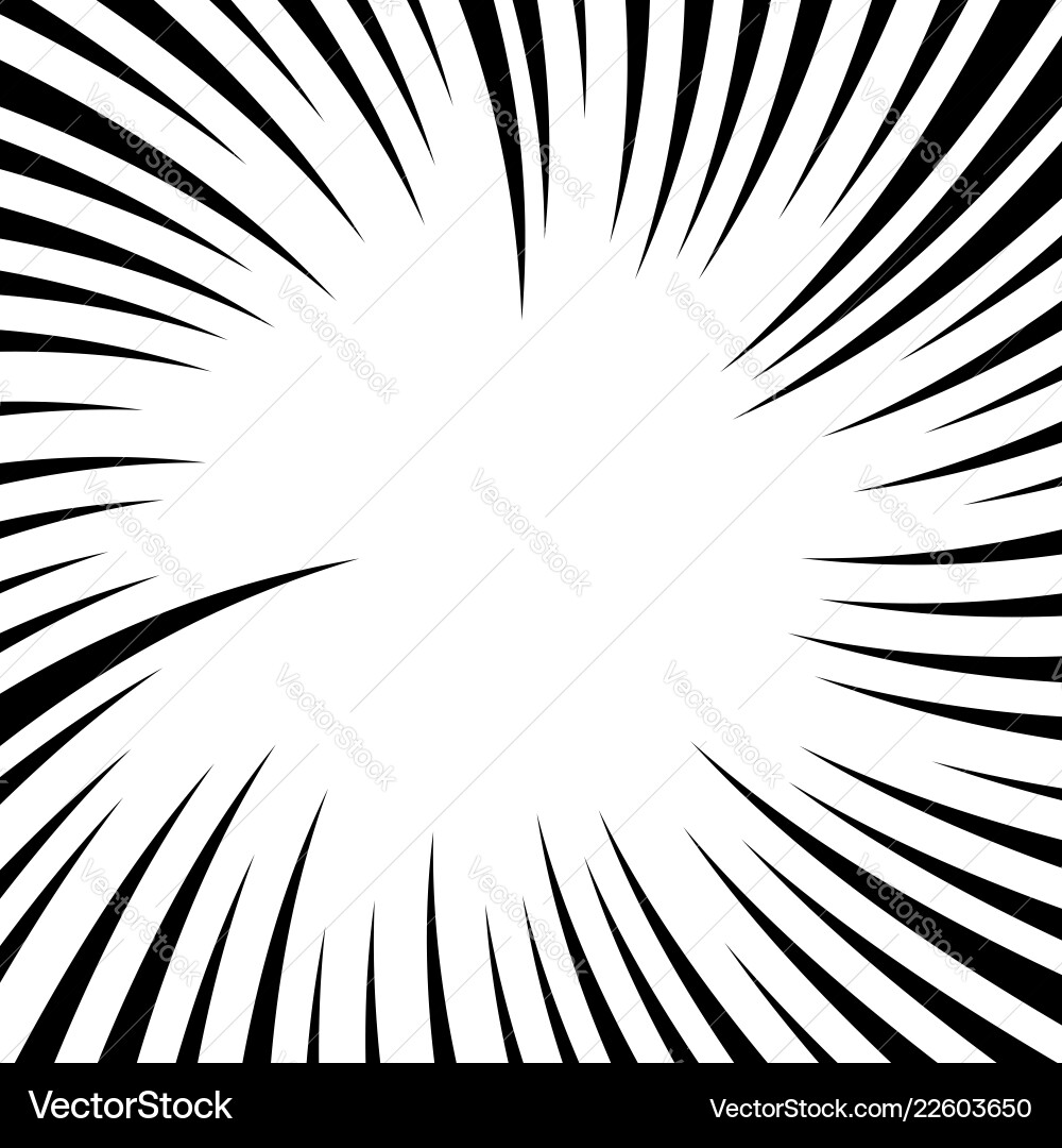 Radiating lines with twirl rotation effect Radiating lines with twirl rotation effect vector image