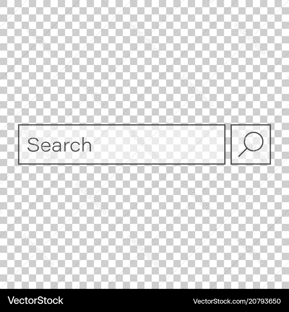 Search bar ui element icon in flat style Search bar ui element icon in flat style vector image