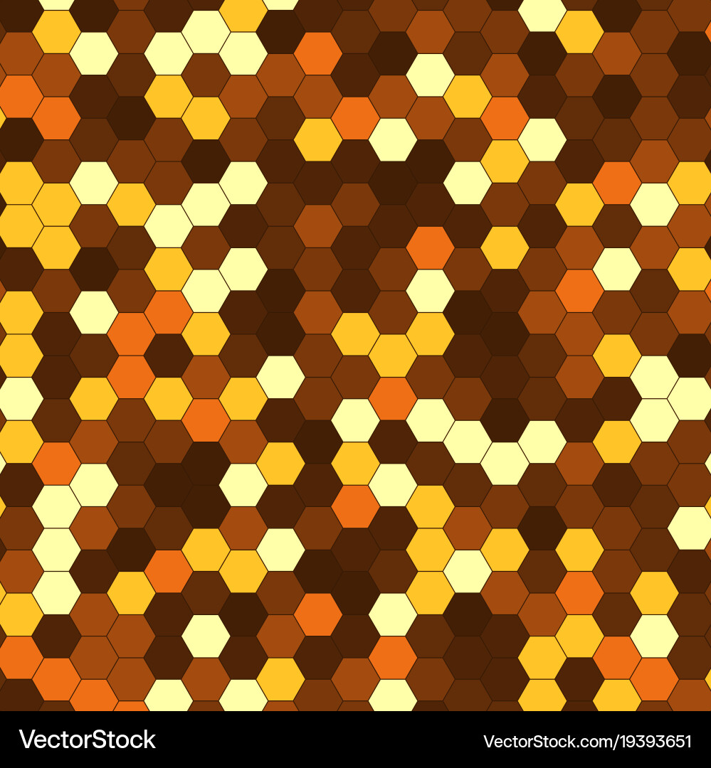 Abstract background of multicolored hexagon vector image