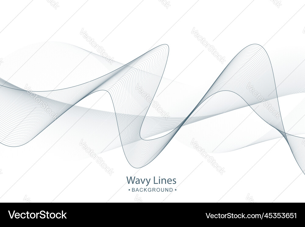 Abstract background with flowing lines waves vector image