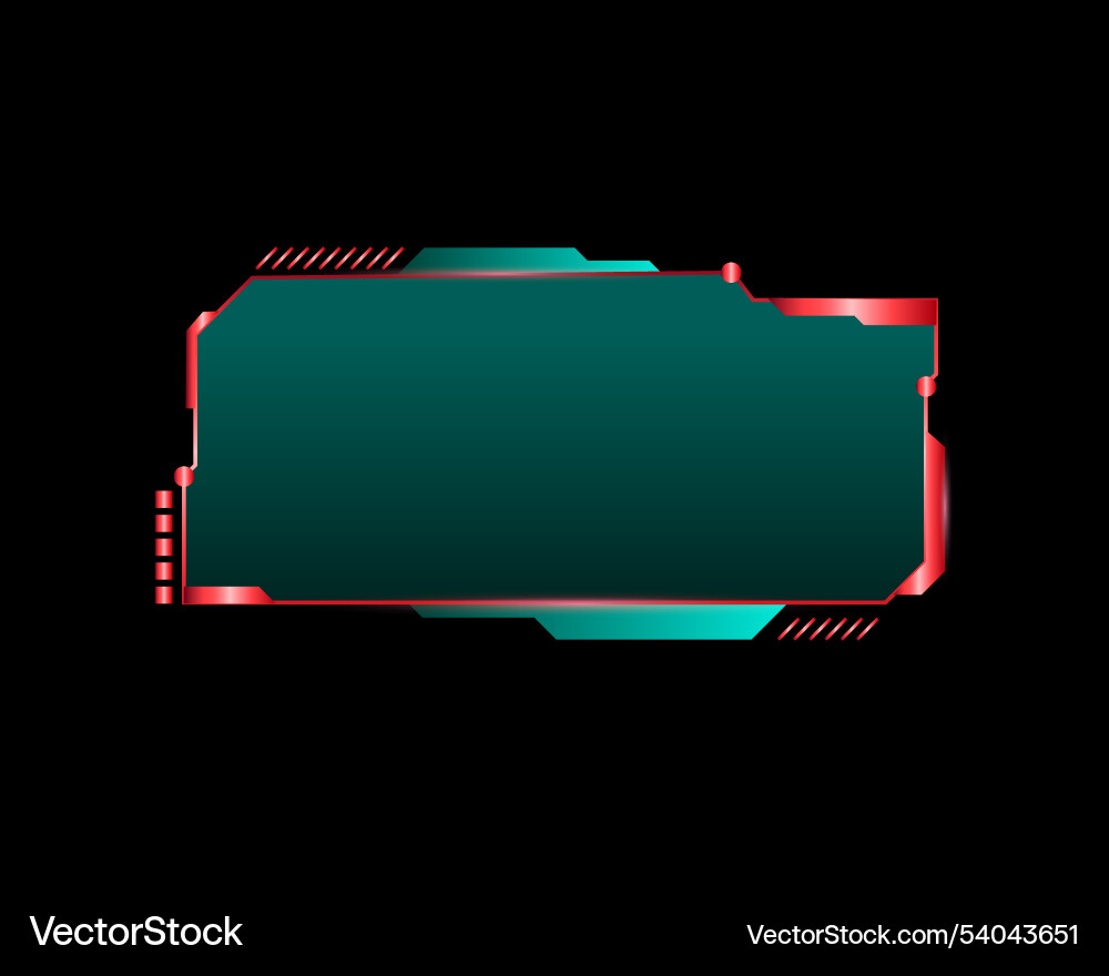 Abstract frame technology future interface hud vector image