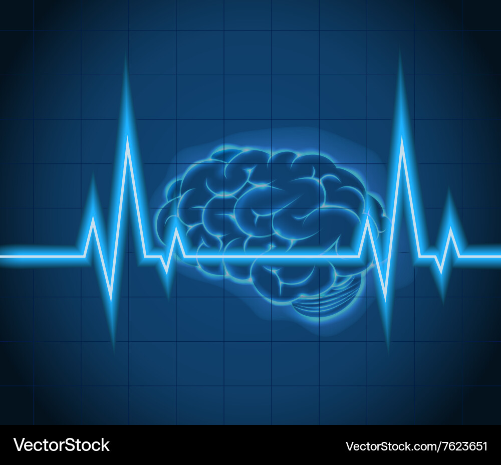 Brainwave Concept: Neural Networks vector image