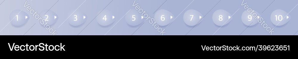 Bullet points template icons set Bullet points template icons set vector image