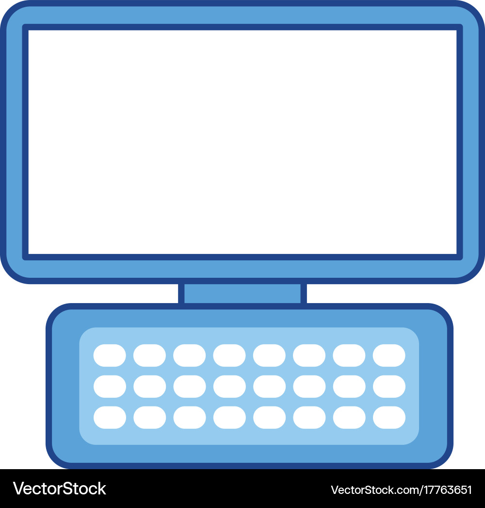 Computer keyboard device modern technology Vector Image