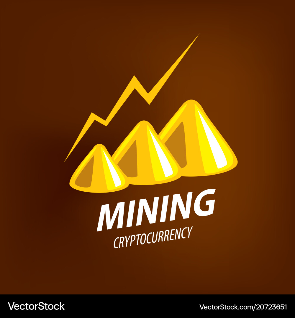 Digital currency mining Digital currency mining vector image