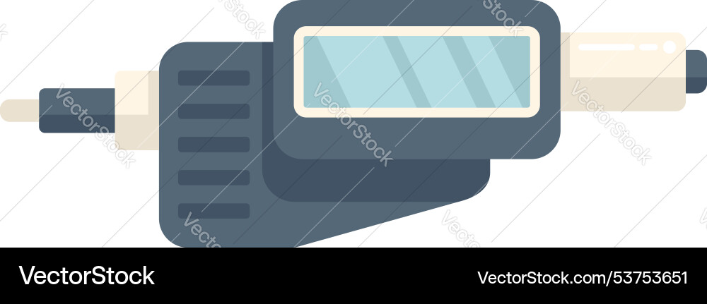 Digital micrometer showing measurement in workshop Vector Image