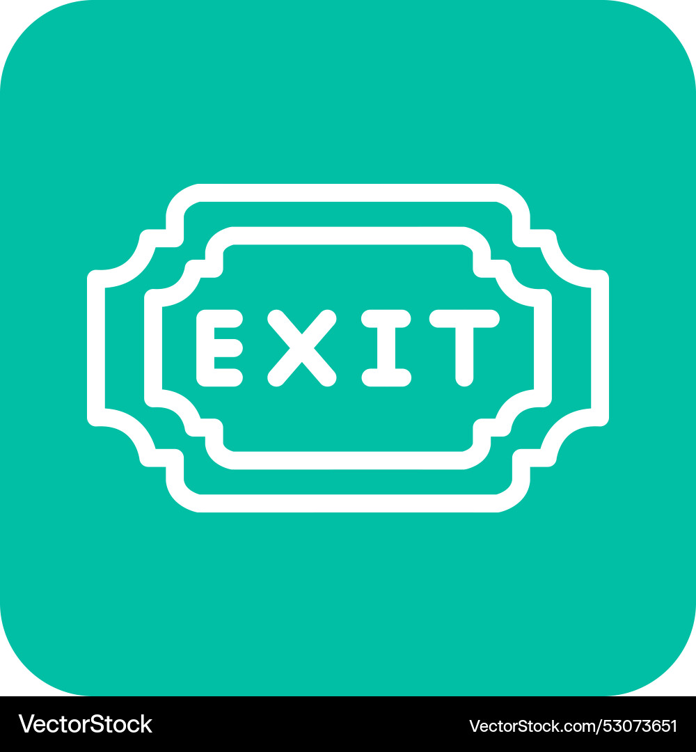 Exit icon design Vector Image