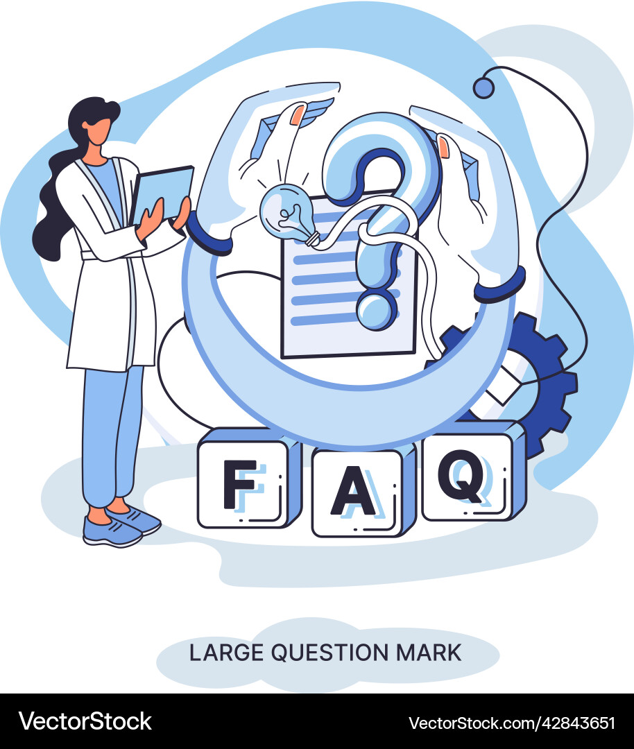 Faq frequently asked questions answer to question Faq frequently asked questions answer to question vector image
