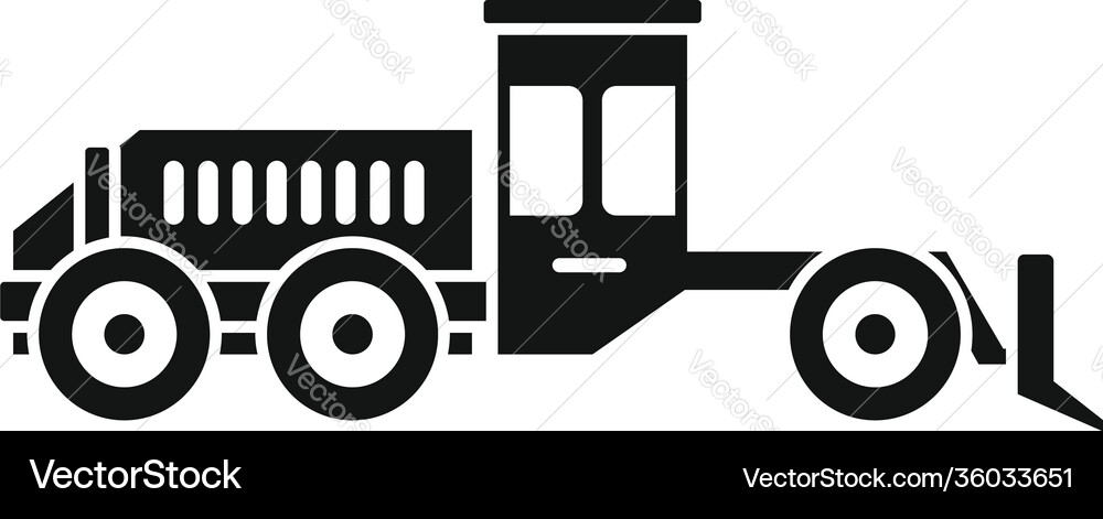 Grader machine scraper icon simple style Grader machine scraper icon simple style vector image