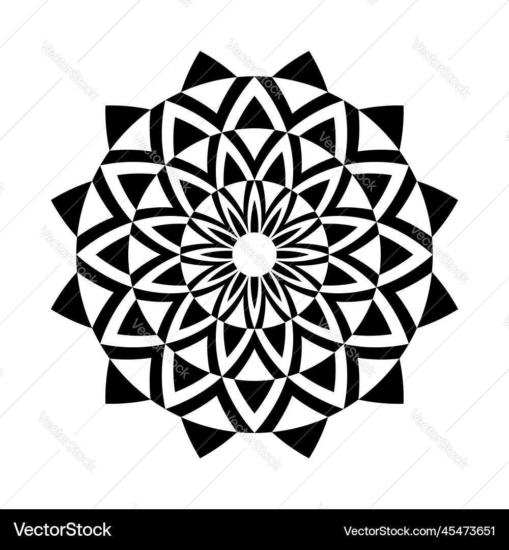 Radial Circle Pattern Vector Image