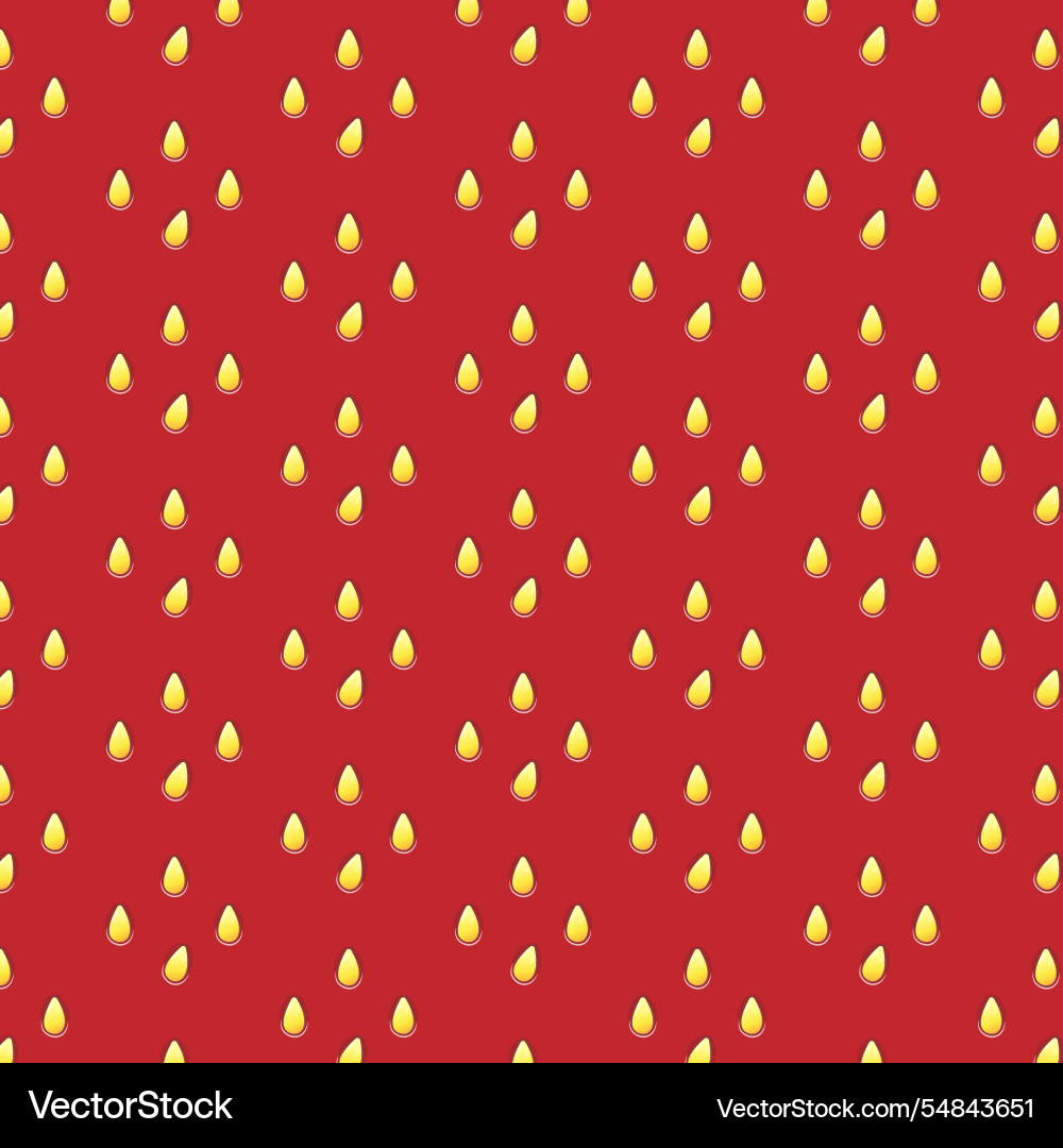 Strawberry pattern seamless realistic texture Vector Image