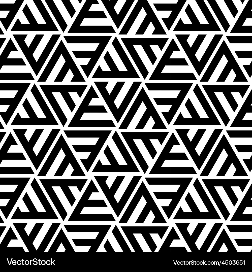 Stripped Triangular Pattern vector image