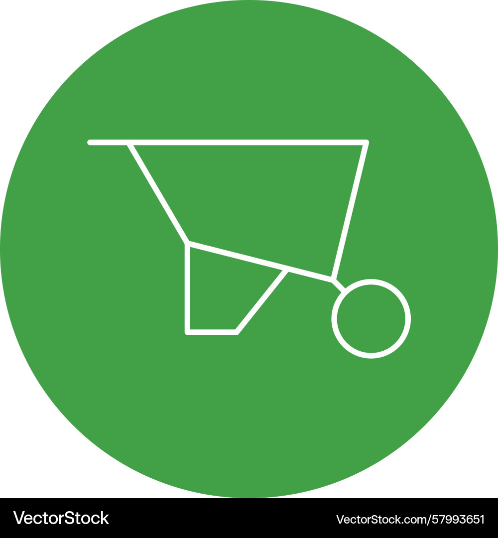 Wheelbarrow with Multiple Circles Vector Image