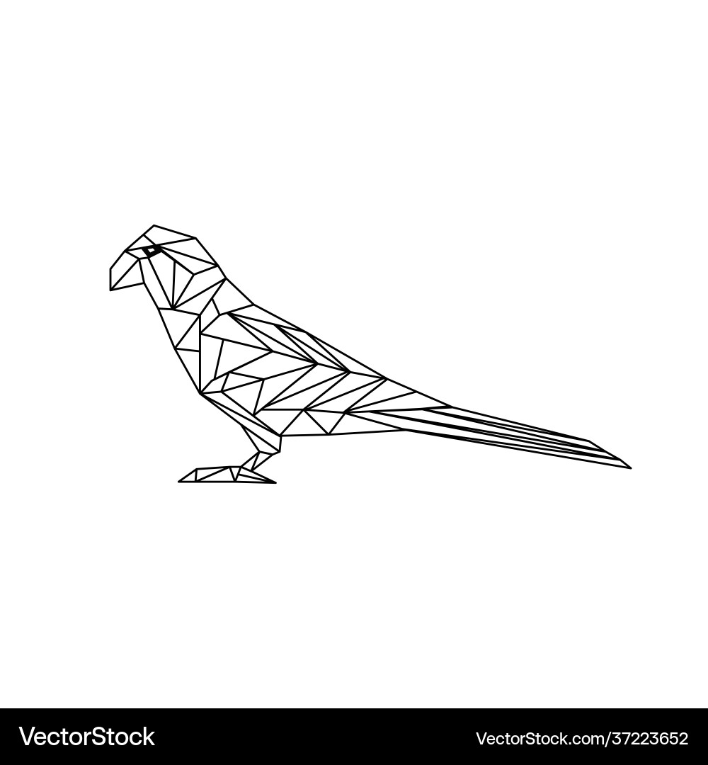 Bird geometry for design item Bird geometry for design item Vector Image