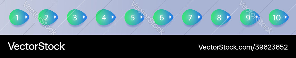 Bullet points template icons set Bullet points template icons set Vector Image
