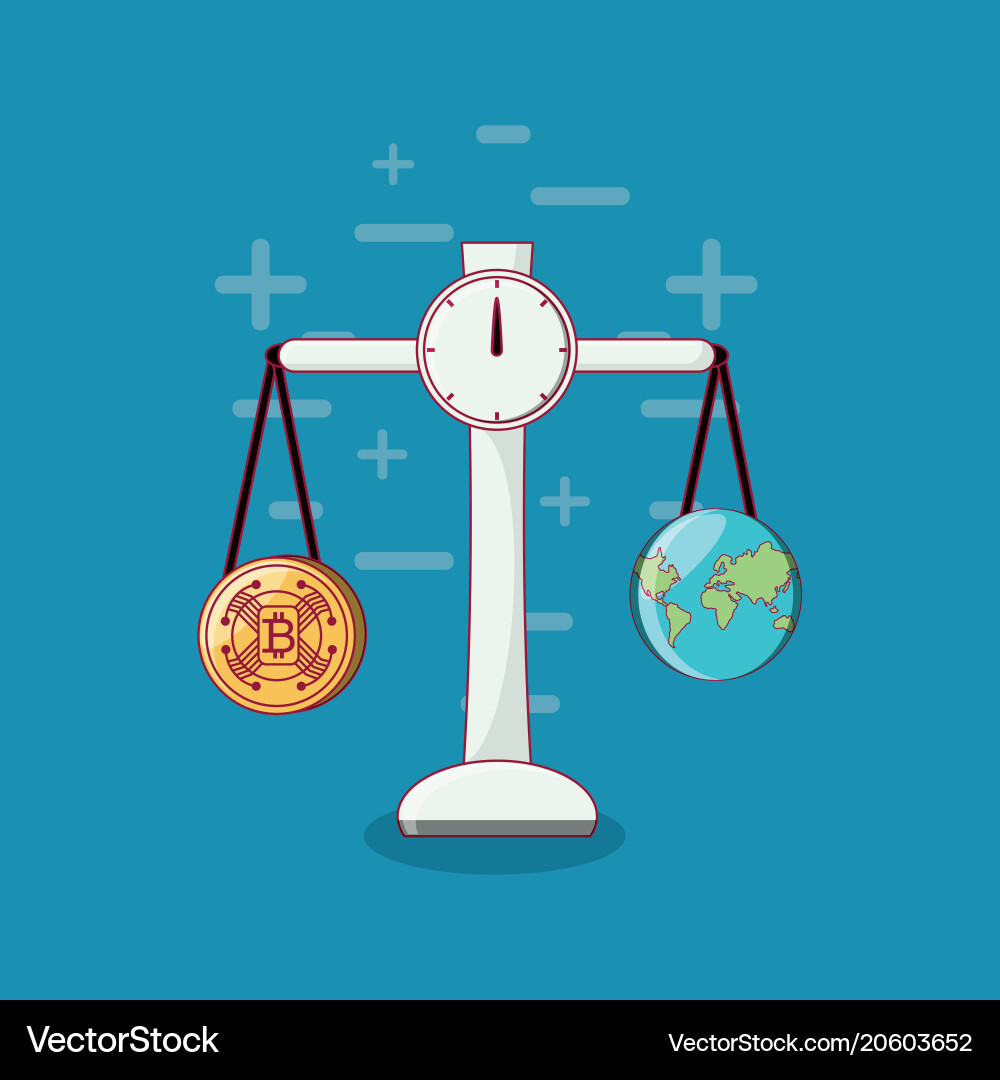 Cryptocurrency concept design Royalty Free Vector Image