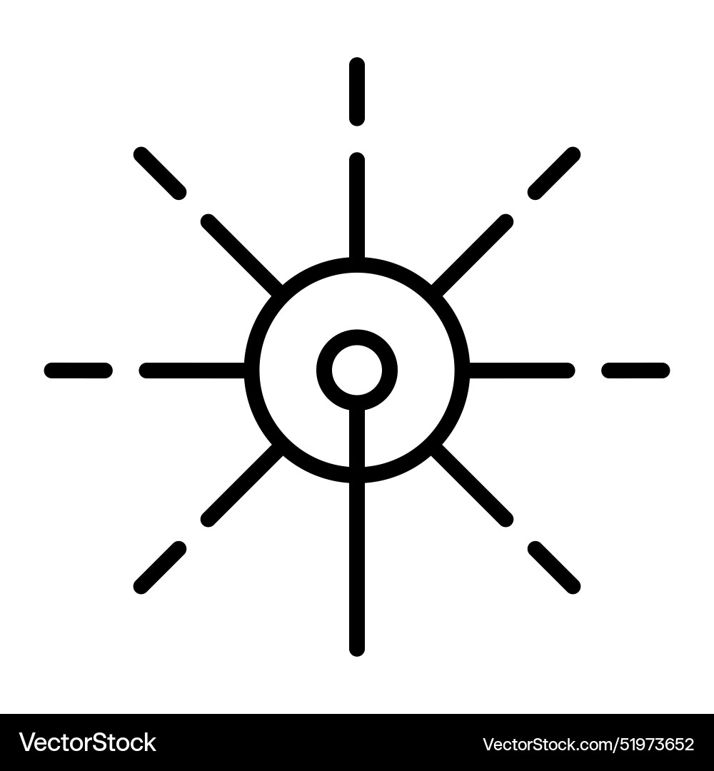 Firework icon in thin line style graphic design vector image