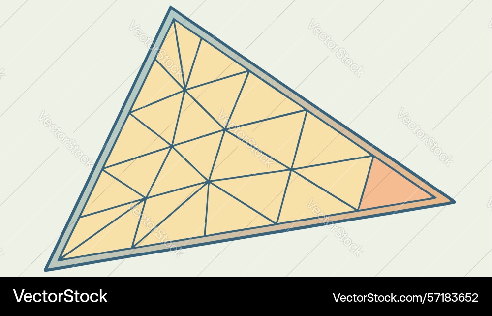 Geometric pattern abstract triangle design vector image