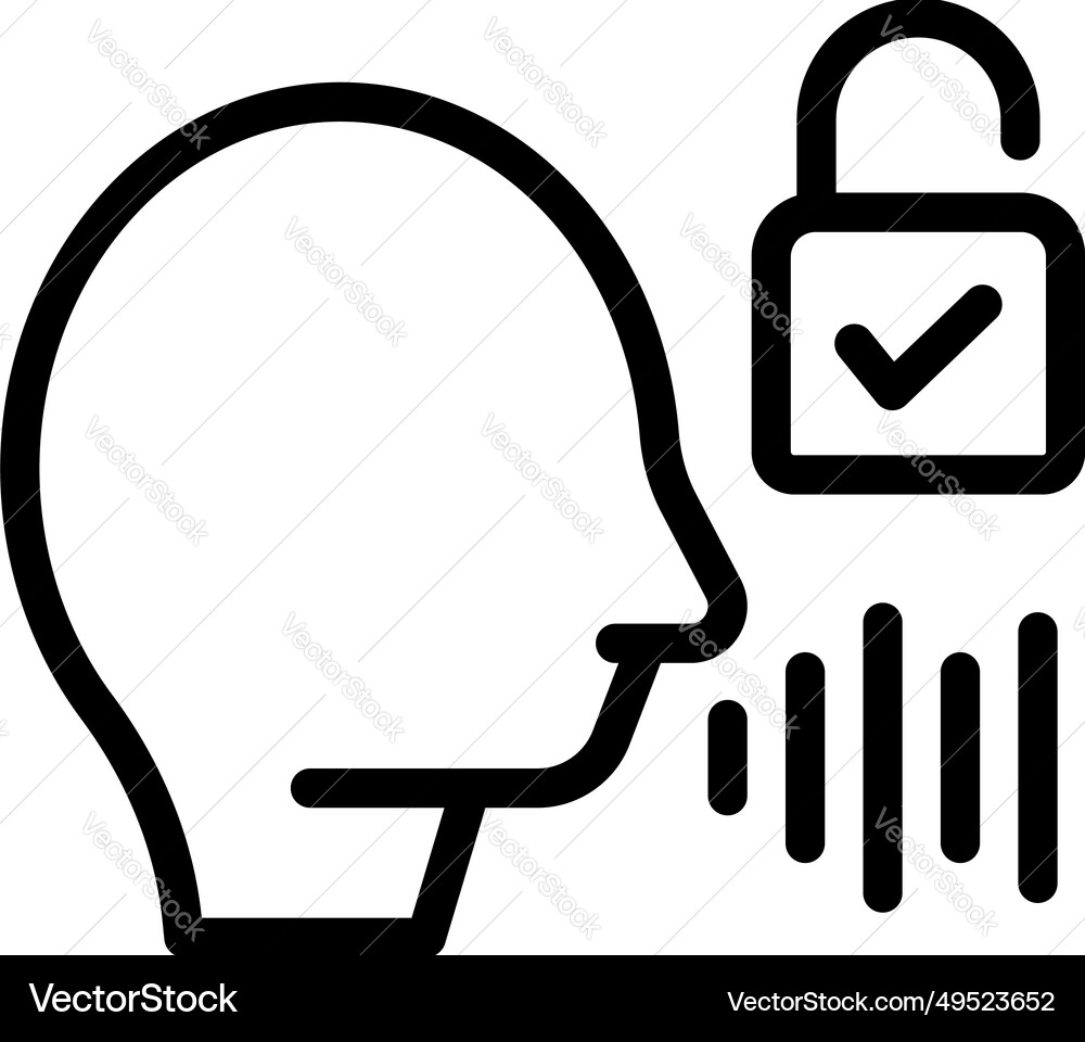 Human voice command for smart assistant icon Vector Image