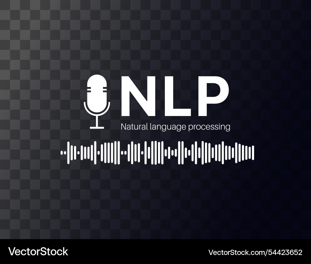 Natural Language Processing (NLP) vector image