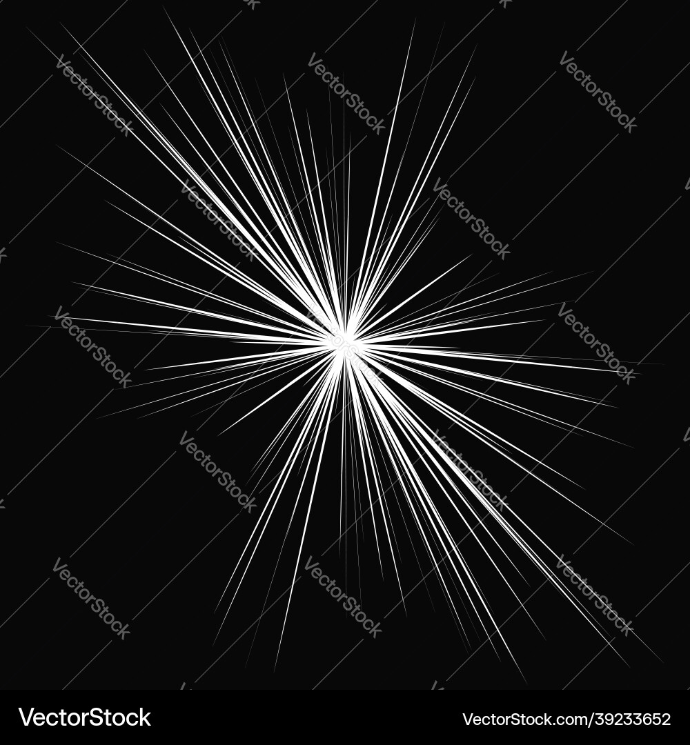 Radial radiating dynamic rays beams lines Radial radiating dynamic rays beams lines vector image