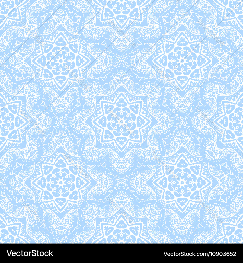Seamless pattern from white abstract elements vector image