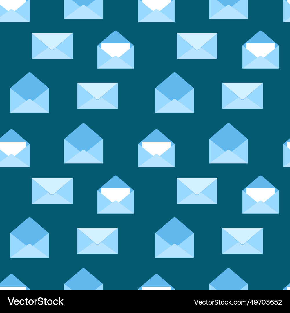 Seamless watercolor pattern with open and closed vector image