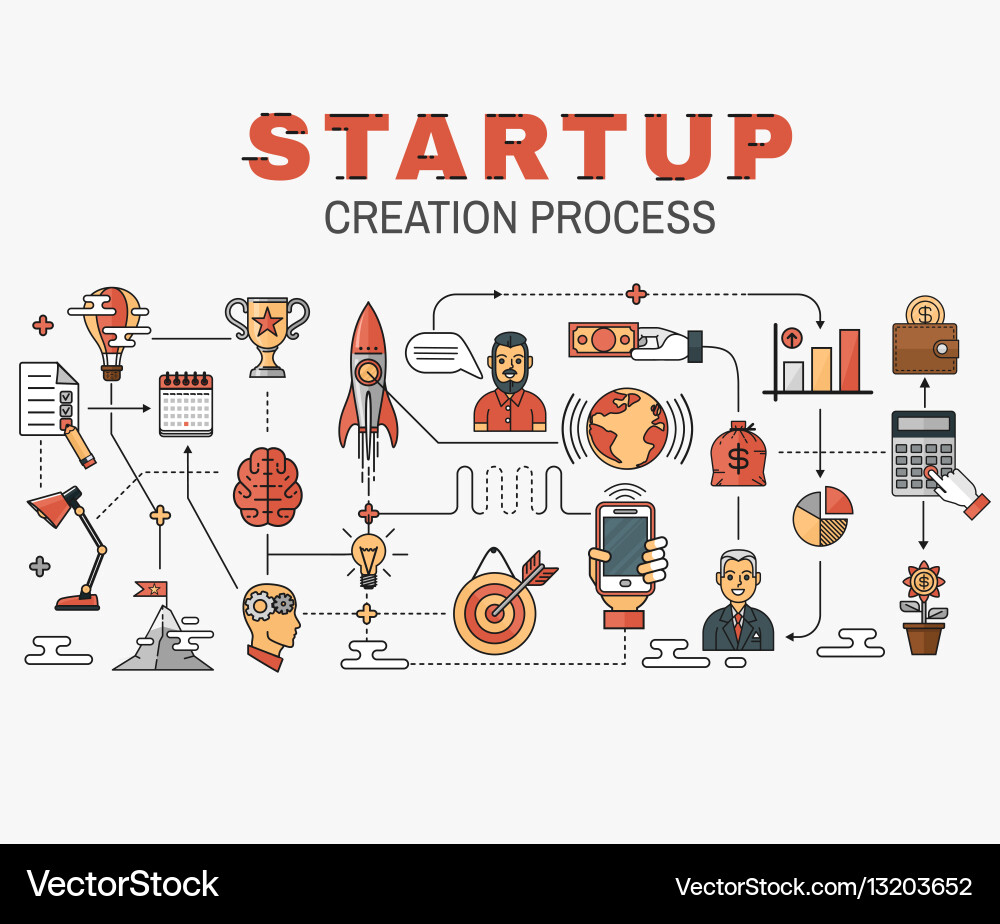 Set of icons and elements application vector image