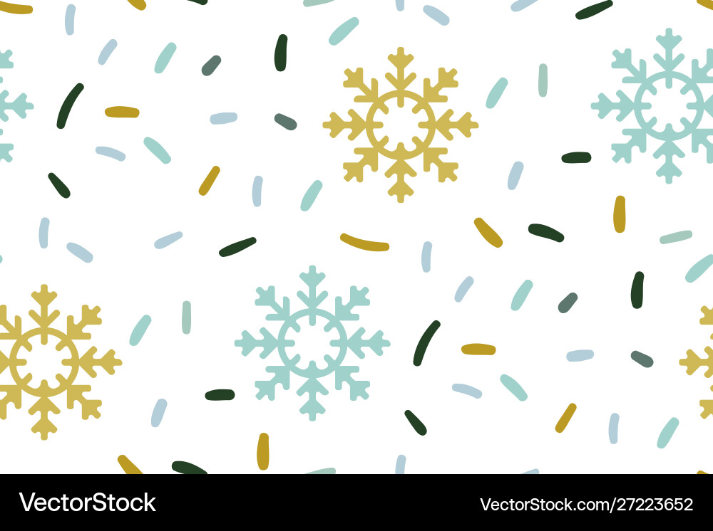 Snowflake Winter Pattern vector image