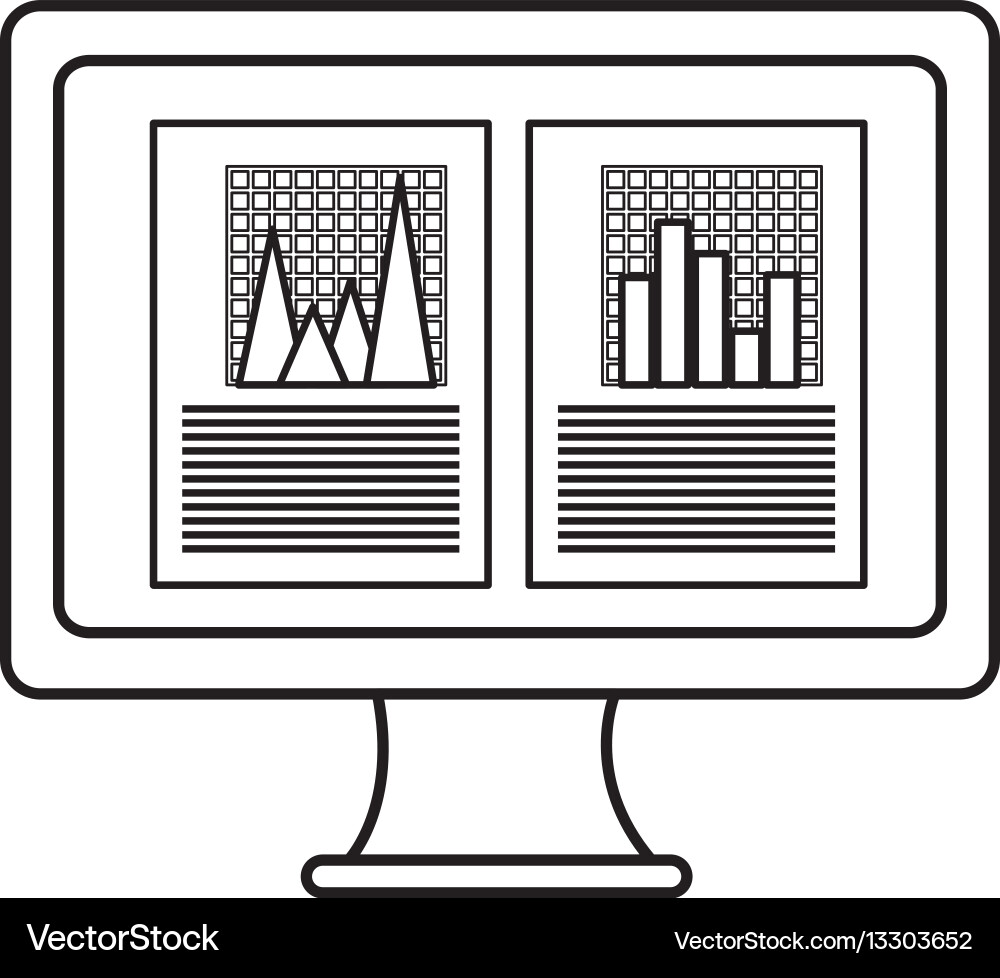 Statistik Graphikbericht Vektorbild
