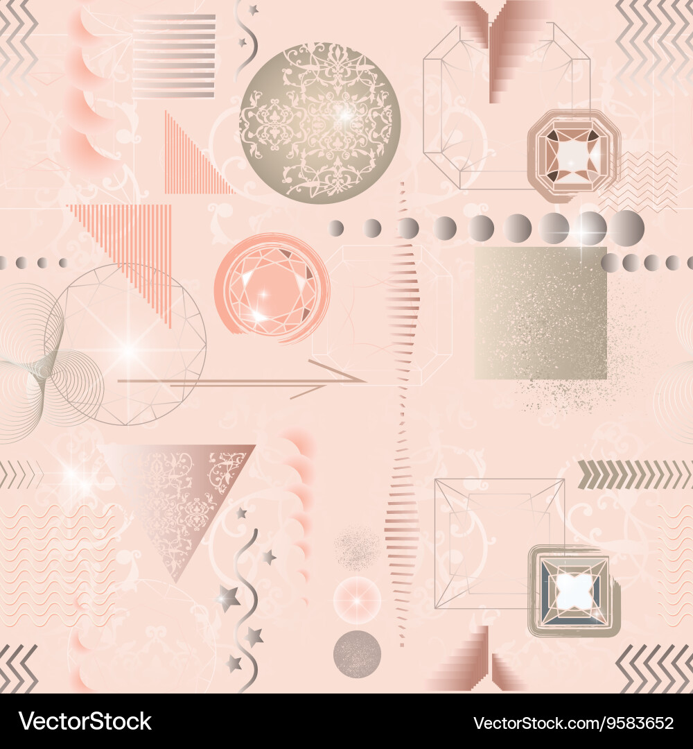 Trendy modern seamless pattern with abstract Vector Image