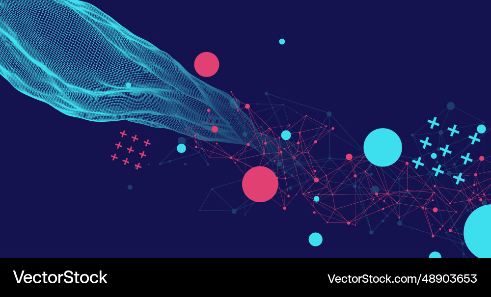 Abstract wave is made in a frame style template Abstract wave is made in a frame style template vector image