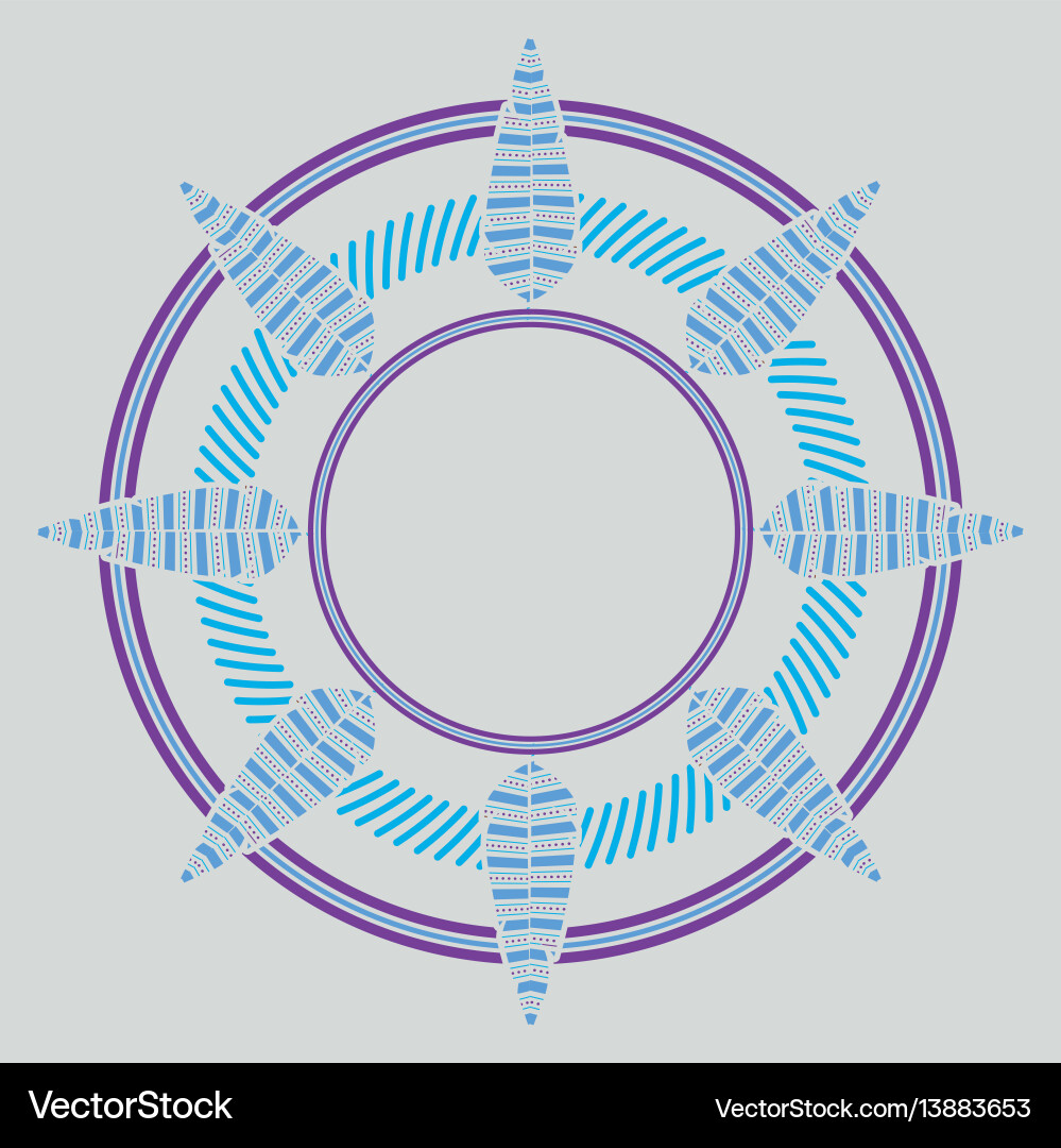 Boho style design vector image
