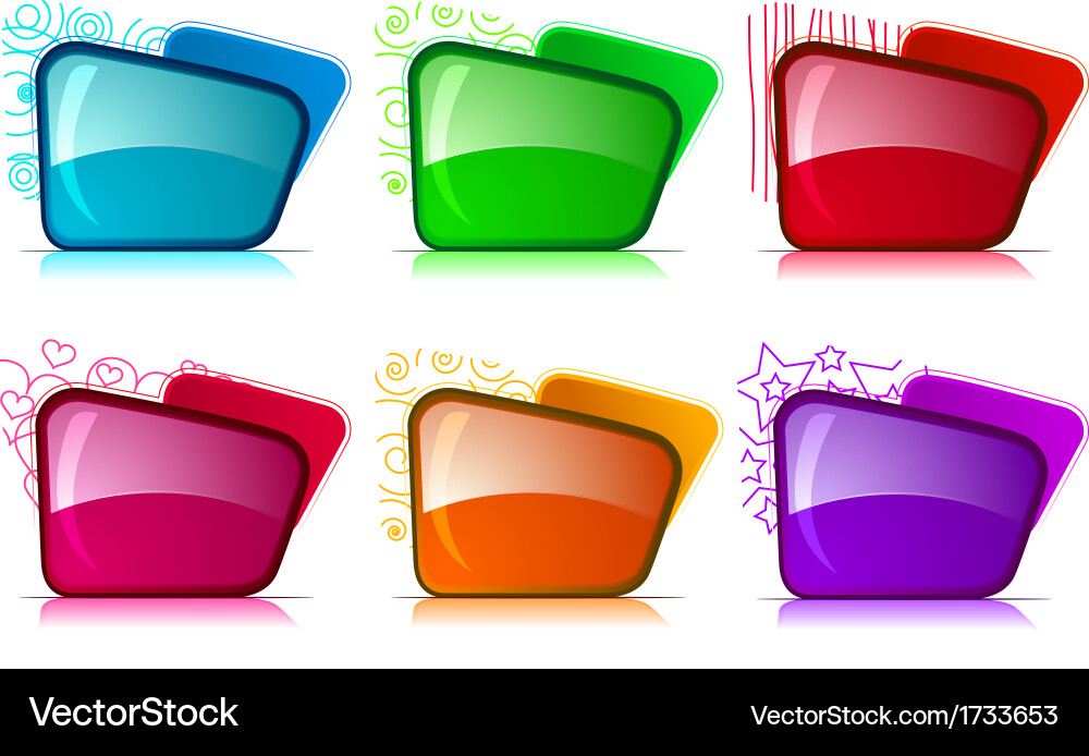 Chrome webdesign elements Vector Image