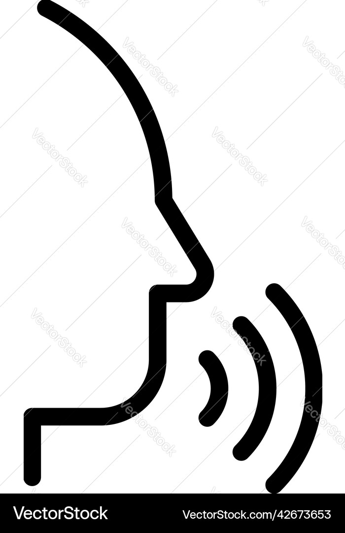 Class speech icon outline public rhetoric Class speech icon outline public rhetoric vector image