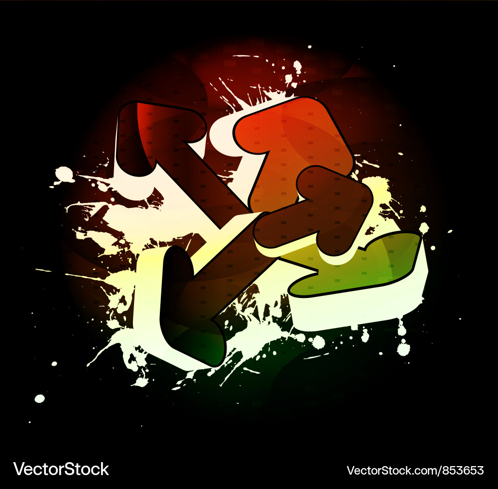 Colorful 3d arrows Royalty Free Vector Image - VectorStock