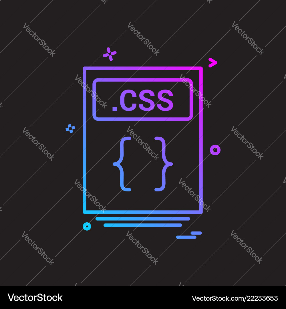 Dateidateien css icon design Dateidateien css icon design vektorbild