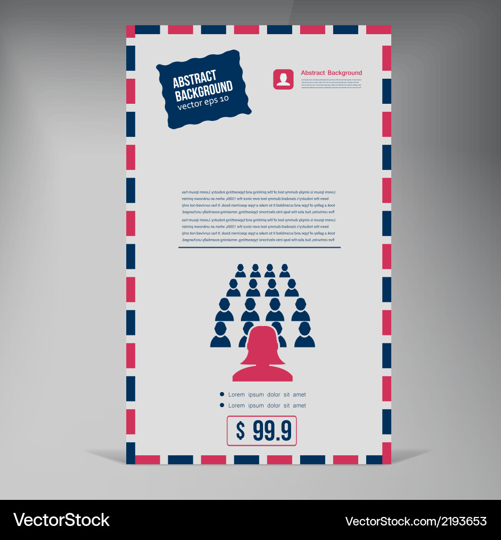 Flat ui banner color envelope Vector Image