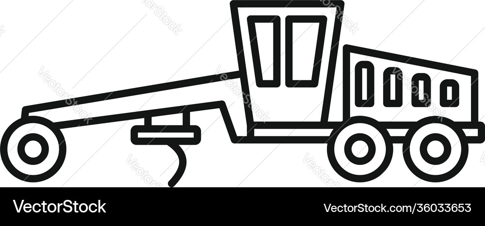 Grader Machine Icon vector image