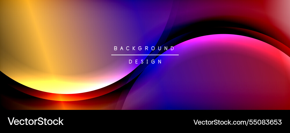 Gradient and shadow wave line geometric background Gradient and shadow wave line geometric background vector image