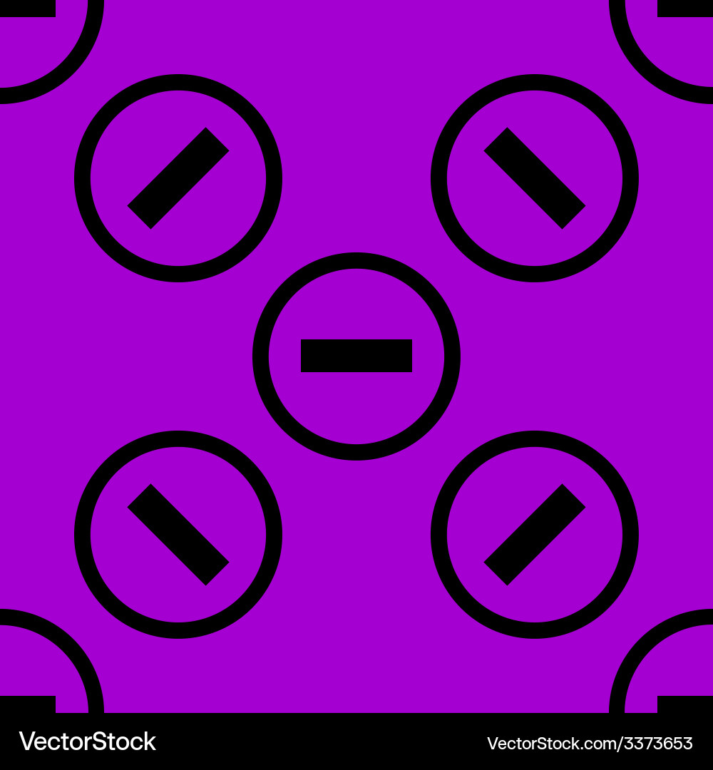 Minus web icon flat design seamless pattern Vector Image