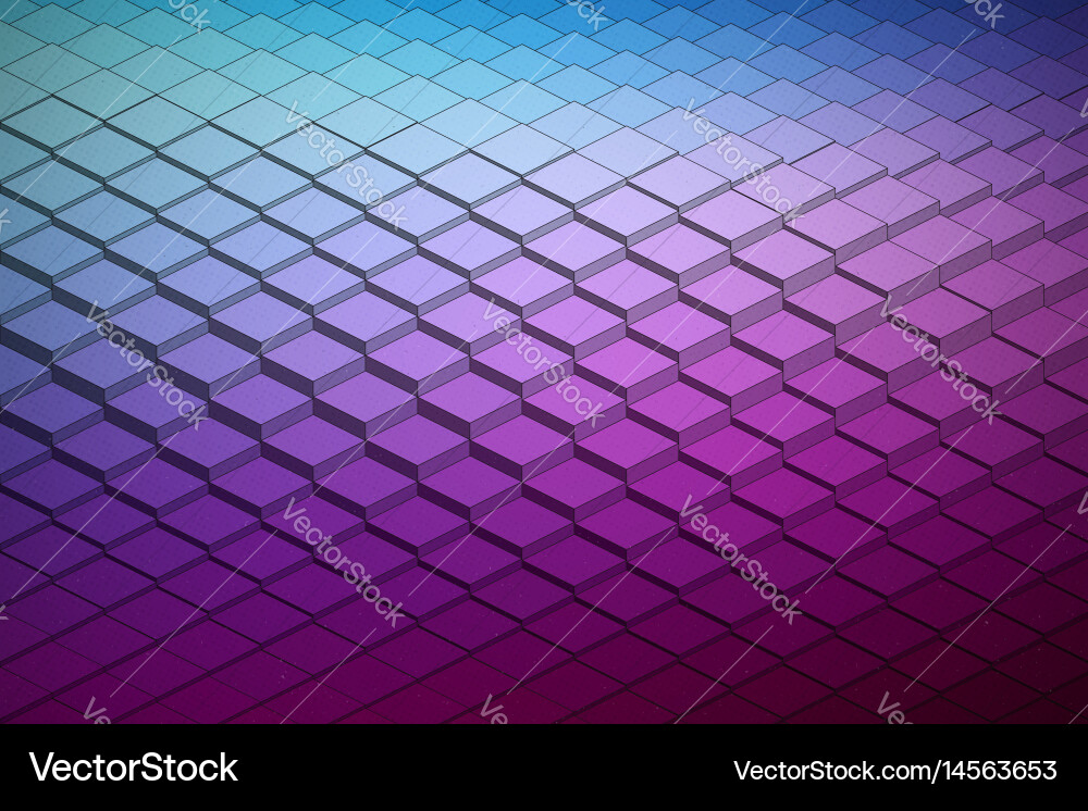 Technological Cube Background Vector Image