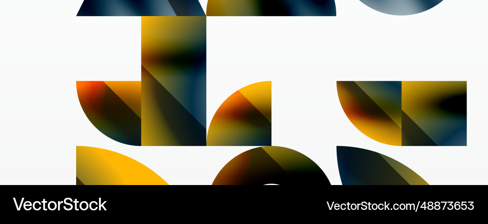 Triangle and circle minimalist composition simple Vector Image